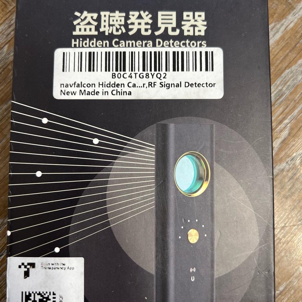Black Hidden Camera Detector